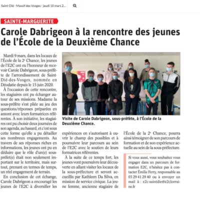 Article - Venue sous-préfète 09-03-21