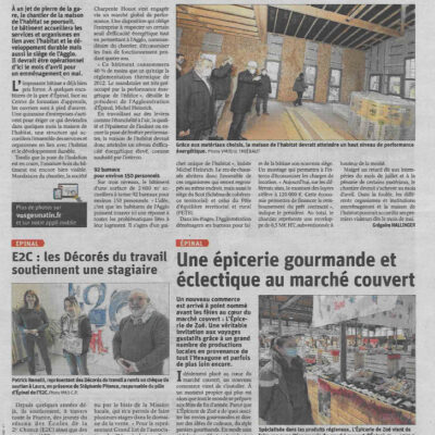 Article Vosges Matin 12Déc21
