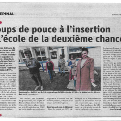 Article presse Fév21 E2CEPINAL