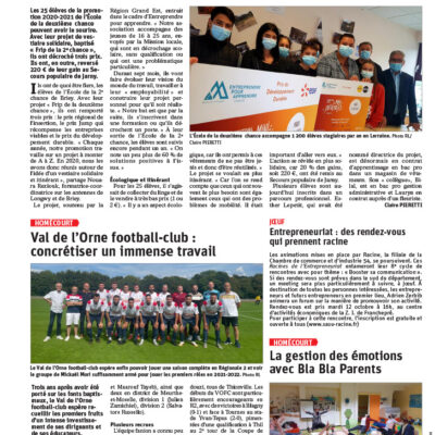 Article remise de don Secours populaire