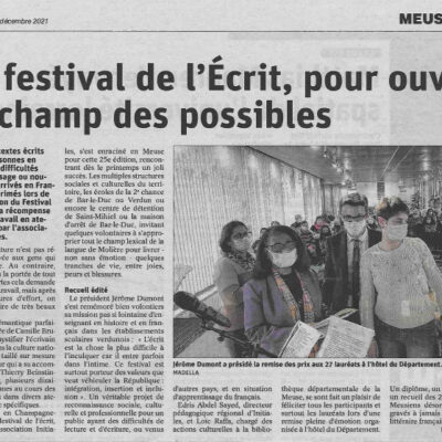 Festival de l'écrit 2021