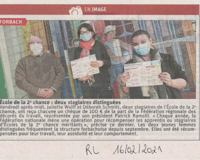 REMISE CHEQUES DECORES DU TRAVAIL16-02-2021