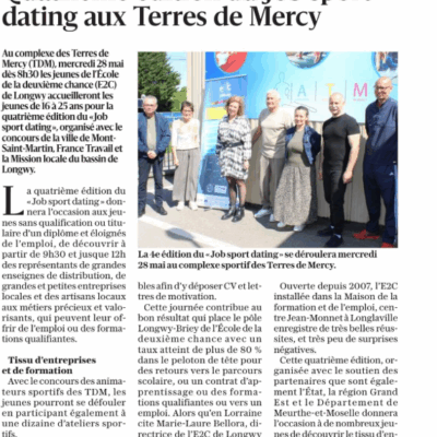 Job Sport Dating 2025 - Est républicain Lorrain