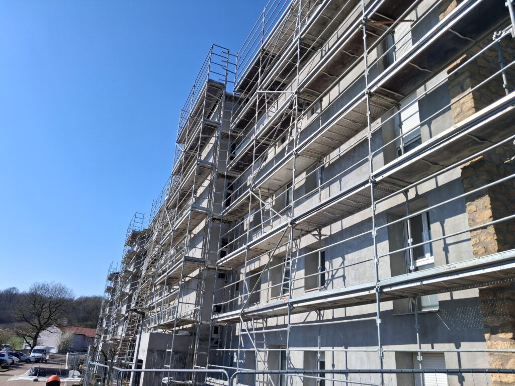 Visite d’un chantier de réhabilitation avec Bouygues à Tucquegnieux