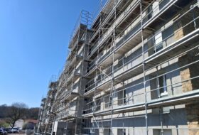 Visite d’un chantier de réhabilitation avec Bouygues à Tucquegnieux